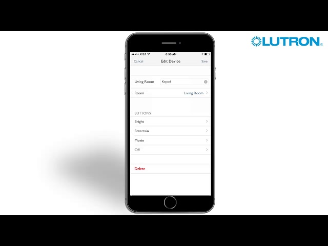 Lutron RA2 Select - Editing Pico Keypad Settings