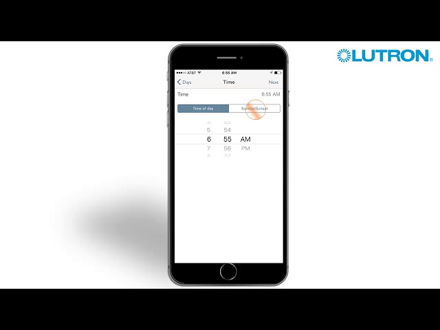 Lutron RA2 Select - Create a Schedule