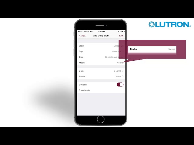 Lutron Connect - Timeclock
