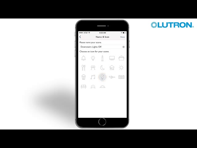 Lutron RA2 Select - Create a Favorite