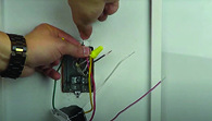 Wiring a Control with Two Red Wires, One Yellow Wire, and One White Wire (Single Pole Application)