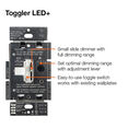 Ariadni/Toggler 250W LED+ Dimmer - AYCL-253P-BL
