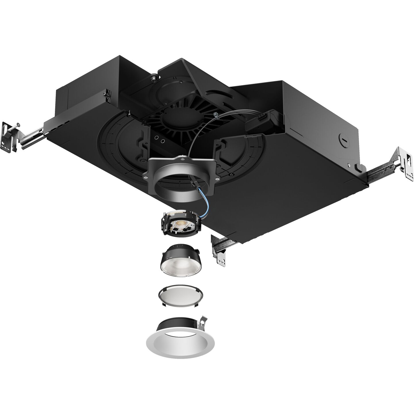 Ketra D2 Adjustable New Construction Downlight – 2” Aperture - D2-FS-AD