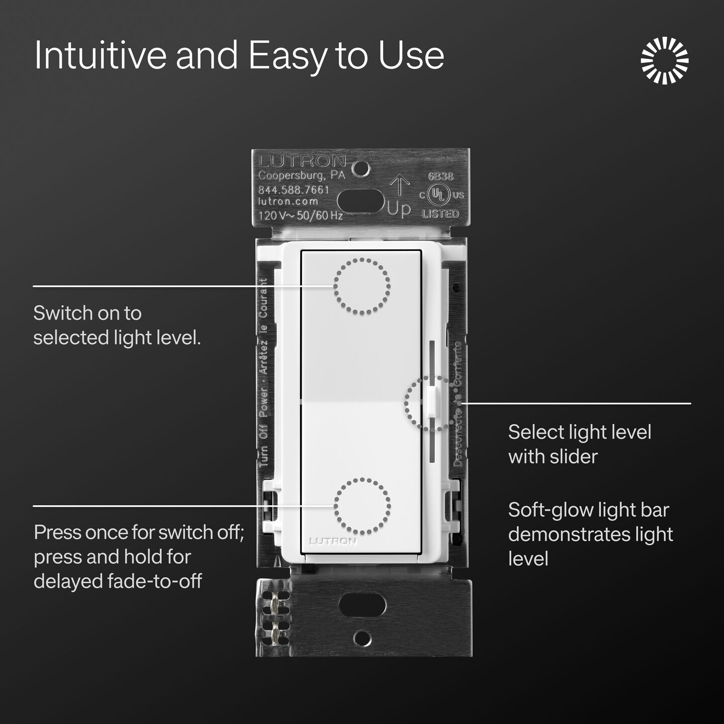 Diva LED+ Pro Dimmer - DV-PS-WH