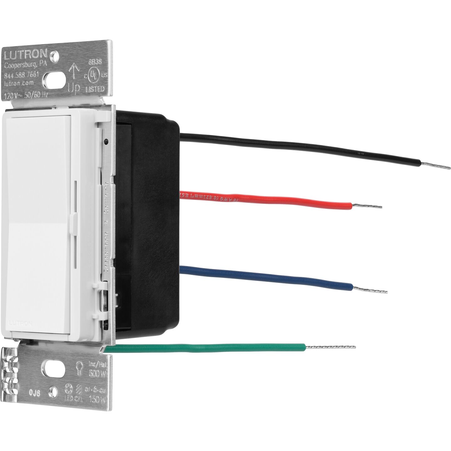 Diva LED+ Dimmer with Night Mode - DVCLN-153P-WH