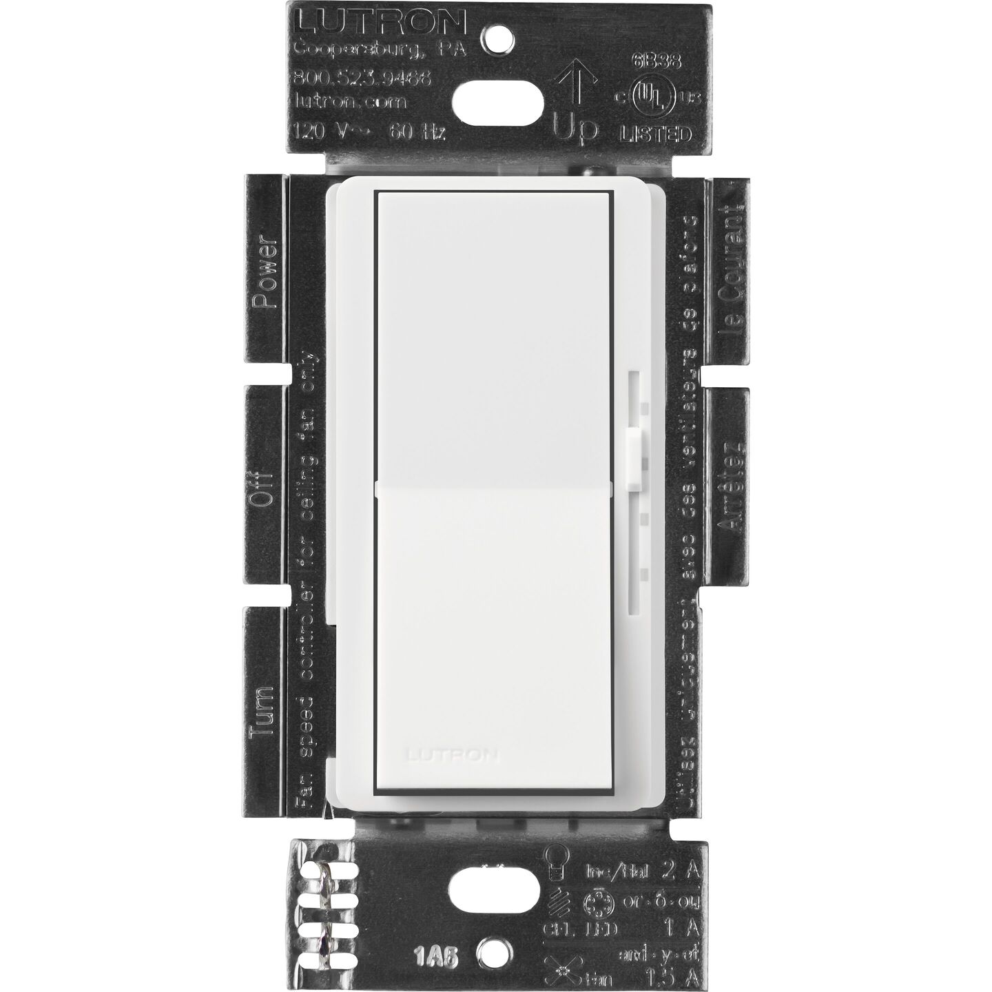 Diva 3-Speed Fan Control - DVFSQ-F-WH