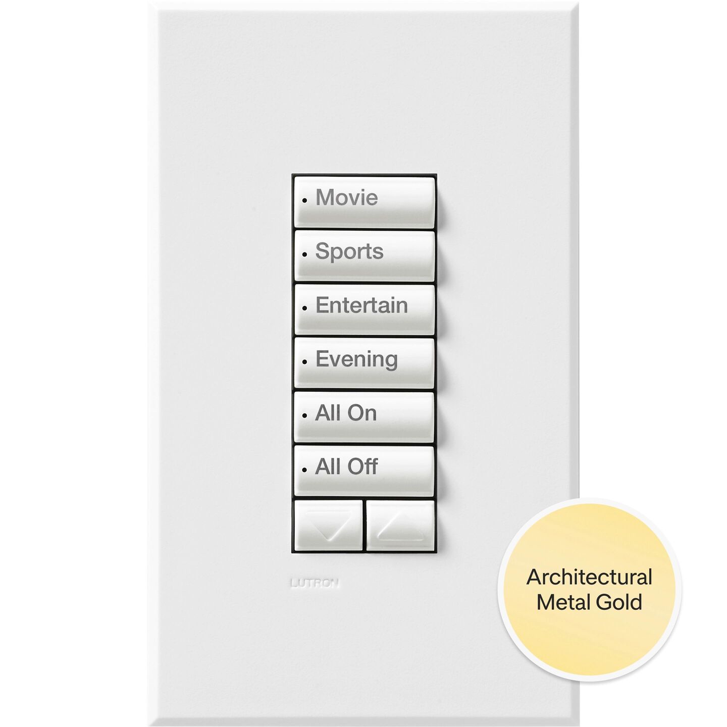 HomeWorks seeTouch Low Voltage Wired Keypad - Rectangle - HQWA-W6BRLN-AU