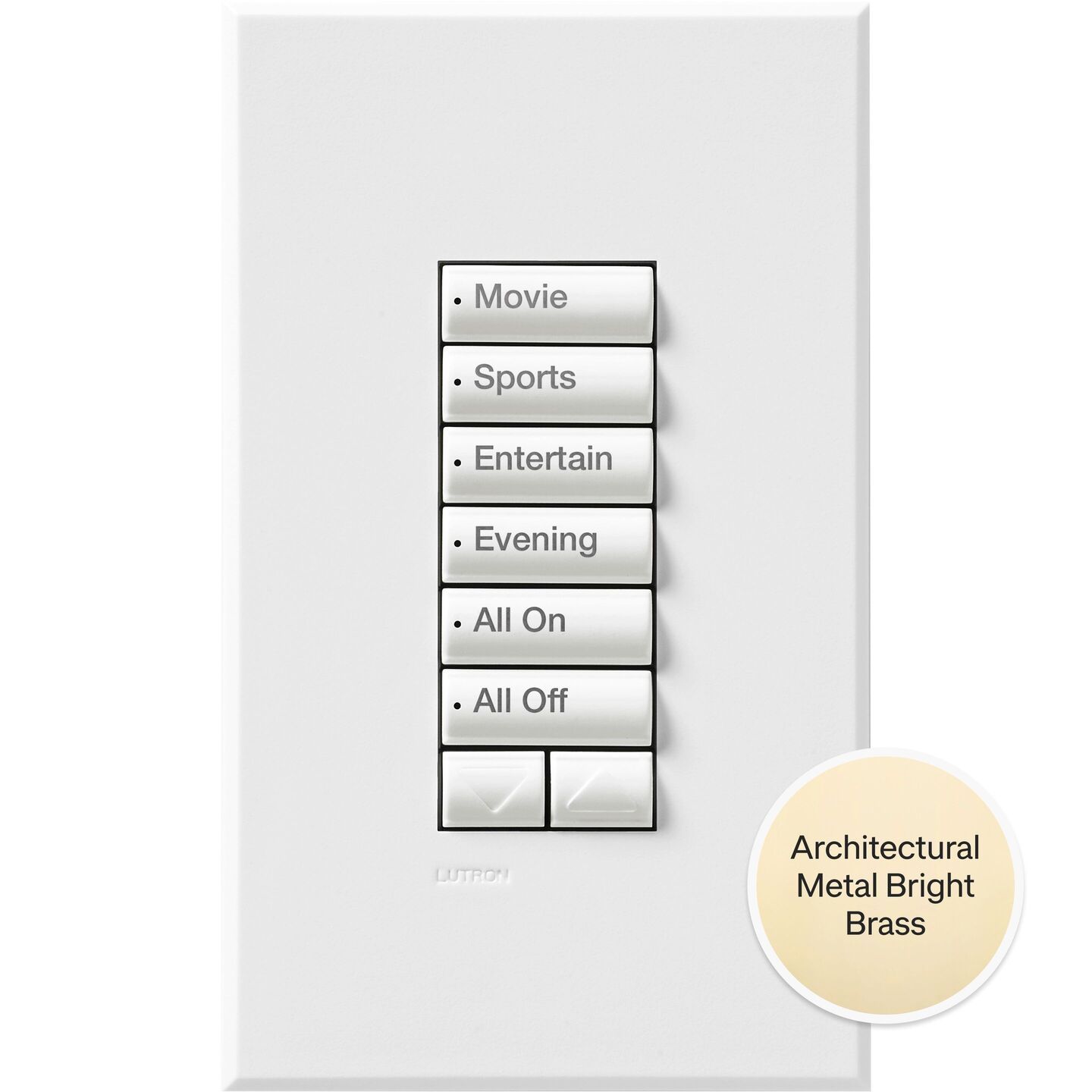 HomeWorks seeTouch RF Hybrid Keypad - Rectangle - HQRA-HN6BRL-BB