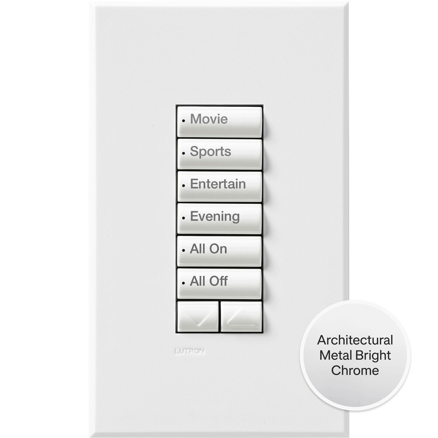 HomeWorks seeTouch Low Voltage Wired Keypad - Rectangle - HQWA-W6BRLN-BC