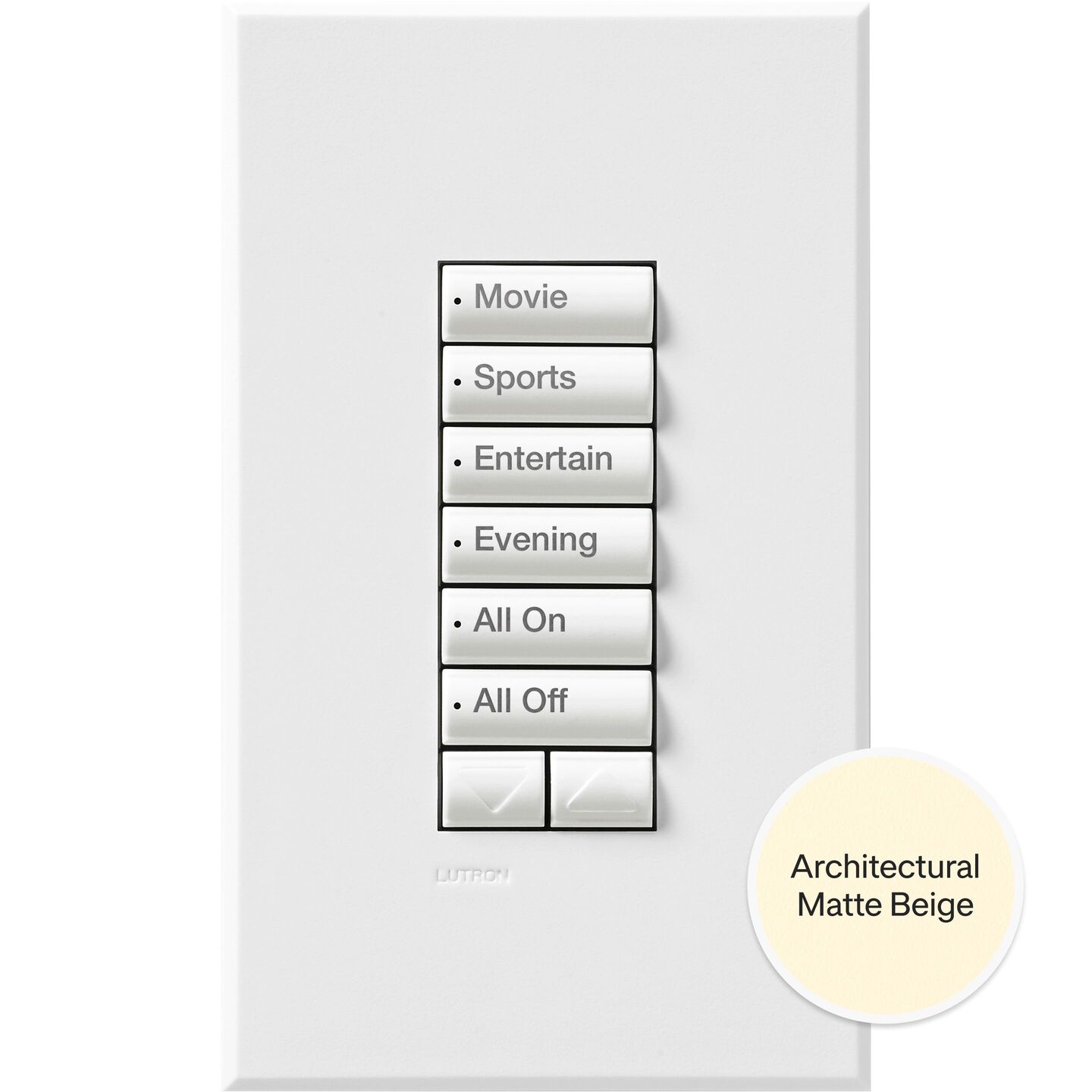 HomeWorks seeTouch RF Keypad - HQRA-W6BRL-BE