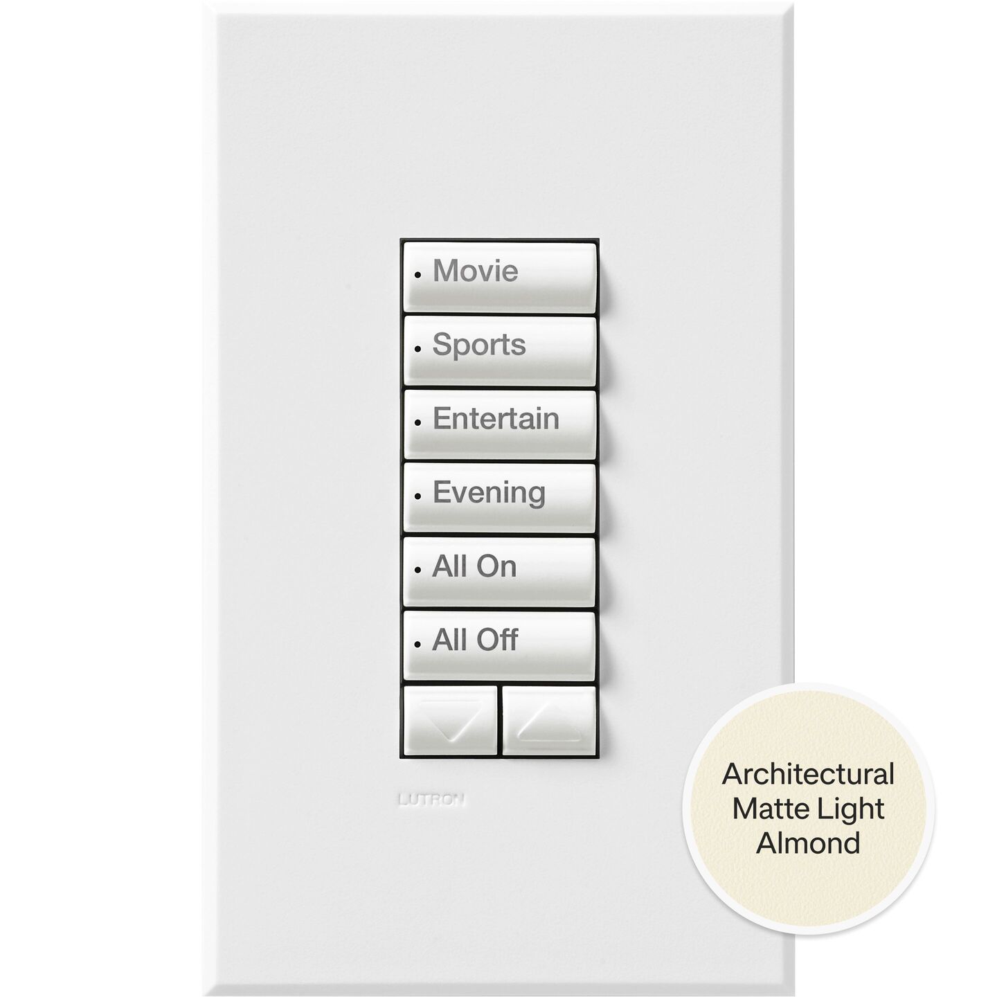 HomeWorks seeTouch Low Voltage Wired Keypad - Rectangle - HQWA-W6BRLN-LA