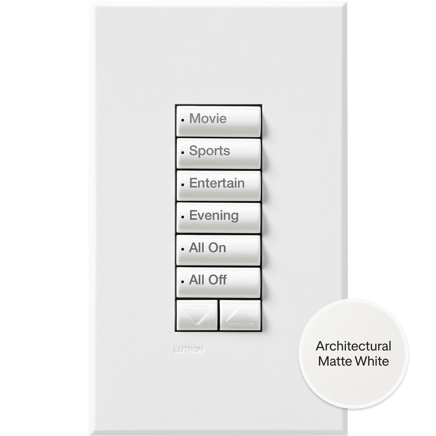 HomeWorks seeTouch RF Keypad - HQRA-W6BRL-WH
