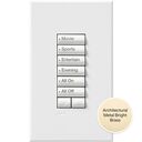 HomeWorks seeTouch RF Hybrid Keypad - Rectangle - HQRA-HN6BRL-BB