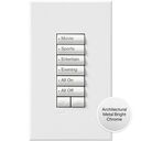 HomeWorks seeTouch Low Voltage Wired Keypad - Rectangle - HQWA-W6BRLN-BC