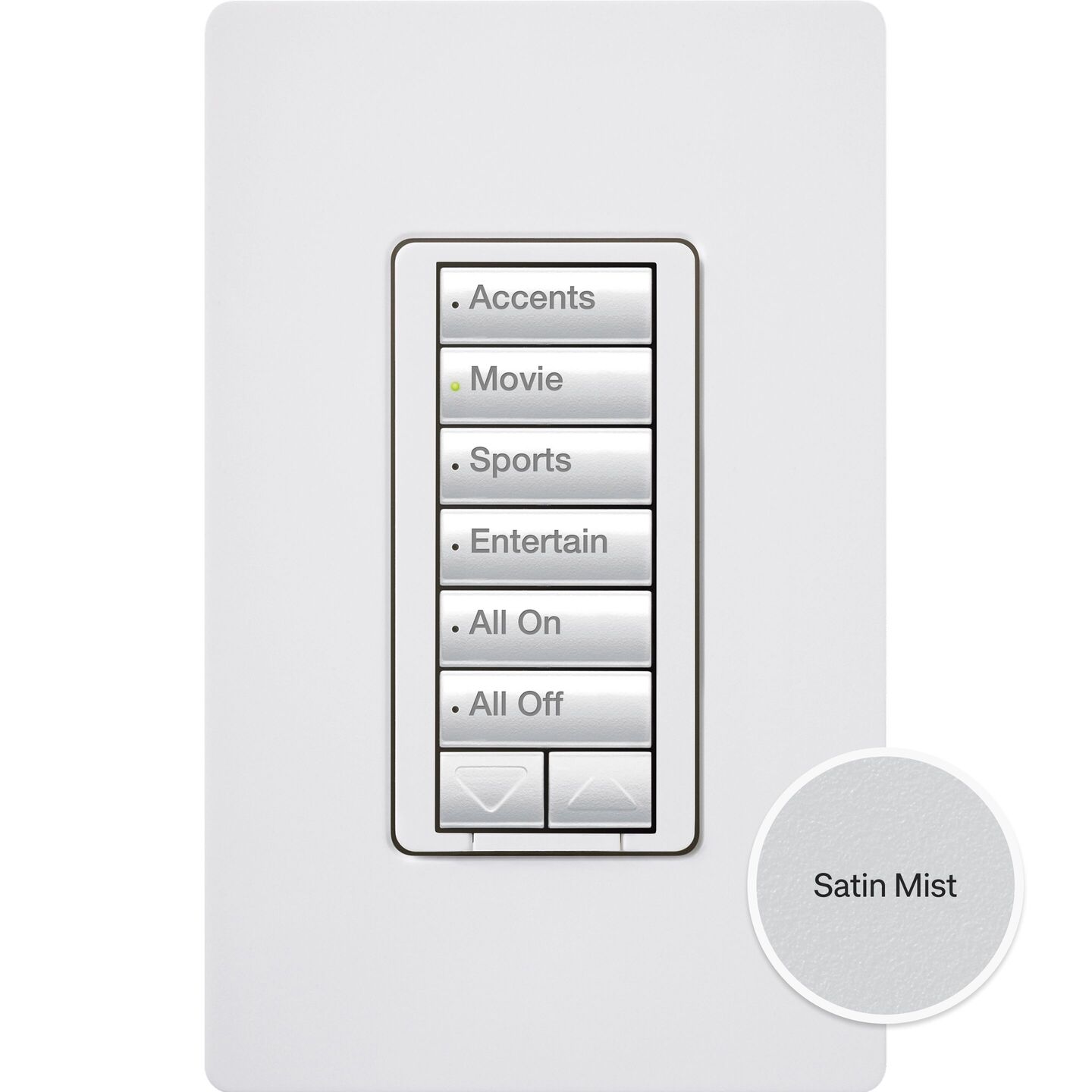 HomeWorks seeTouch RF Hybrid Keypad - Rectangle - HQRD-HN6BRL-PD