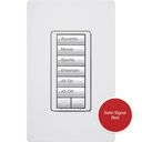 HomeWorks seeTouch RF Hybrid Keypad - Rectangle - HQRD-HN6BRL-HT