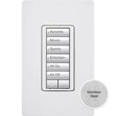 RadioRA 3 seeTouch RF Hybrid Keypad - RRD-HN6BRL-SS