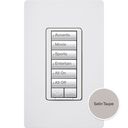 HomeWorks seeTouch RF Hybrid Keypad - Rectangle - HQRD-HN6BRL-TP