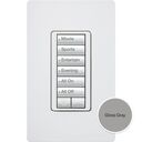 HomeWorks seeTouch RF Hybrid Keypad - Rectangle - HQRA-HN6BRL-GR
