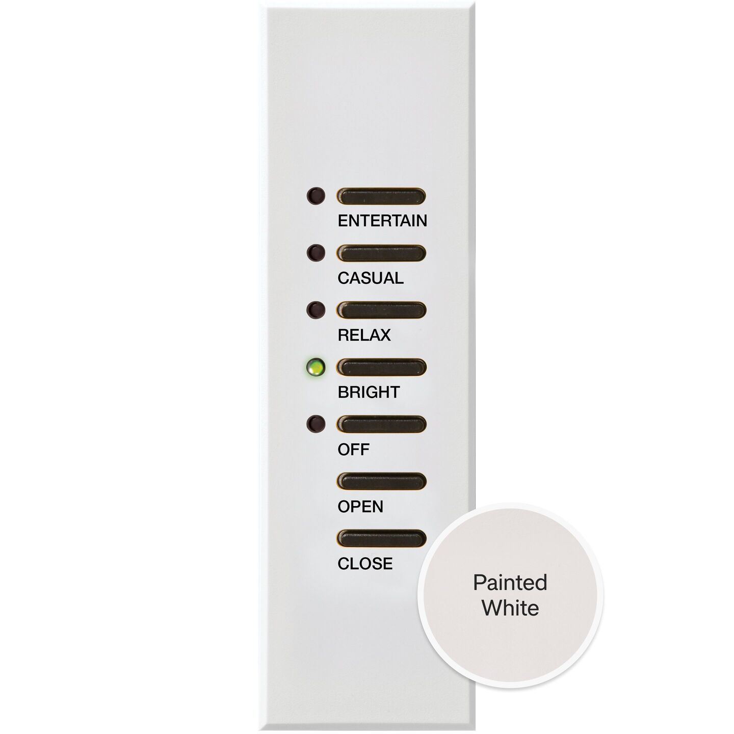 HomeWorks Architrave Narrow Keypad - HQWA-KP5-DN-WH