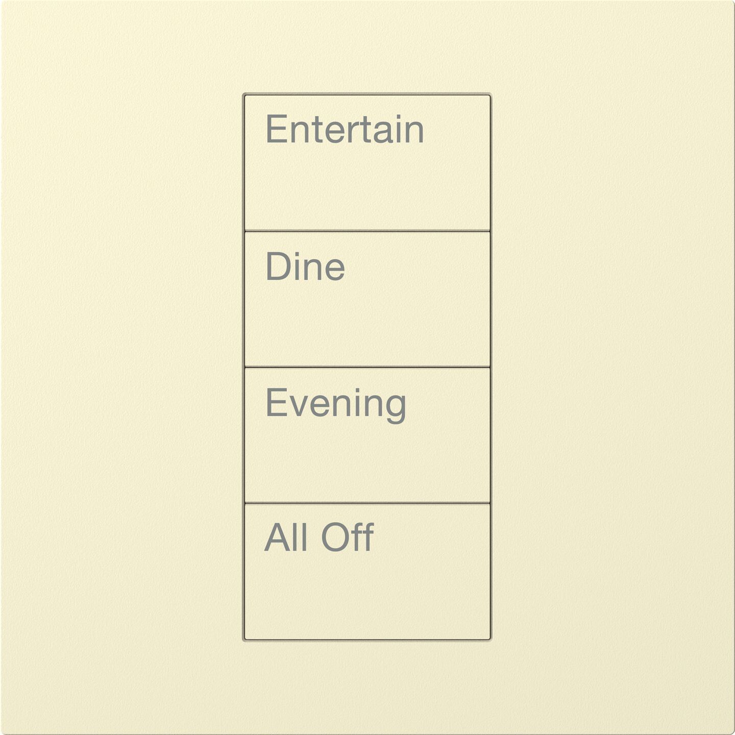 HomeWorks Palladiom Square Keypad - HQWT-S-P4W-AL