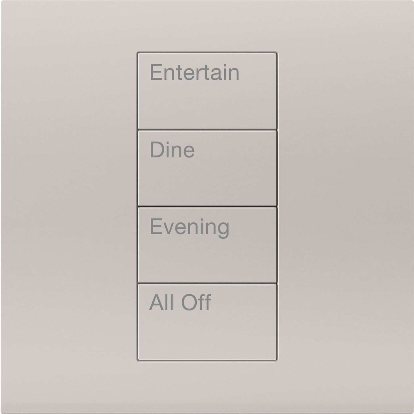HomeWorks Palladiom Square Keypad - HQWT-S-P4W-BC