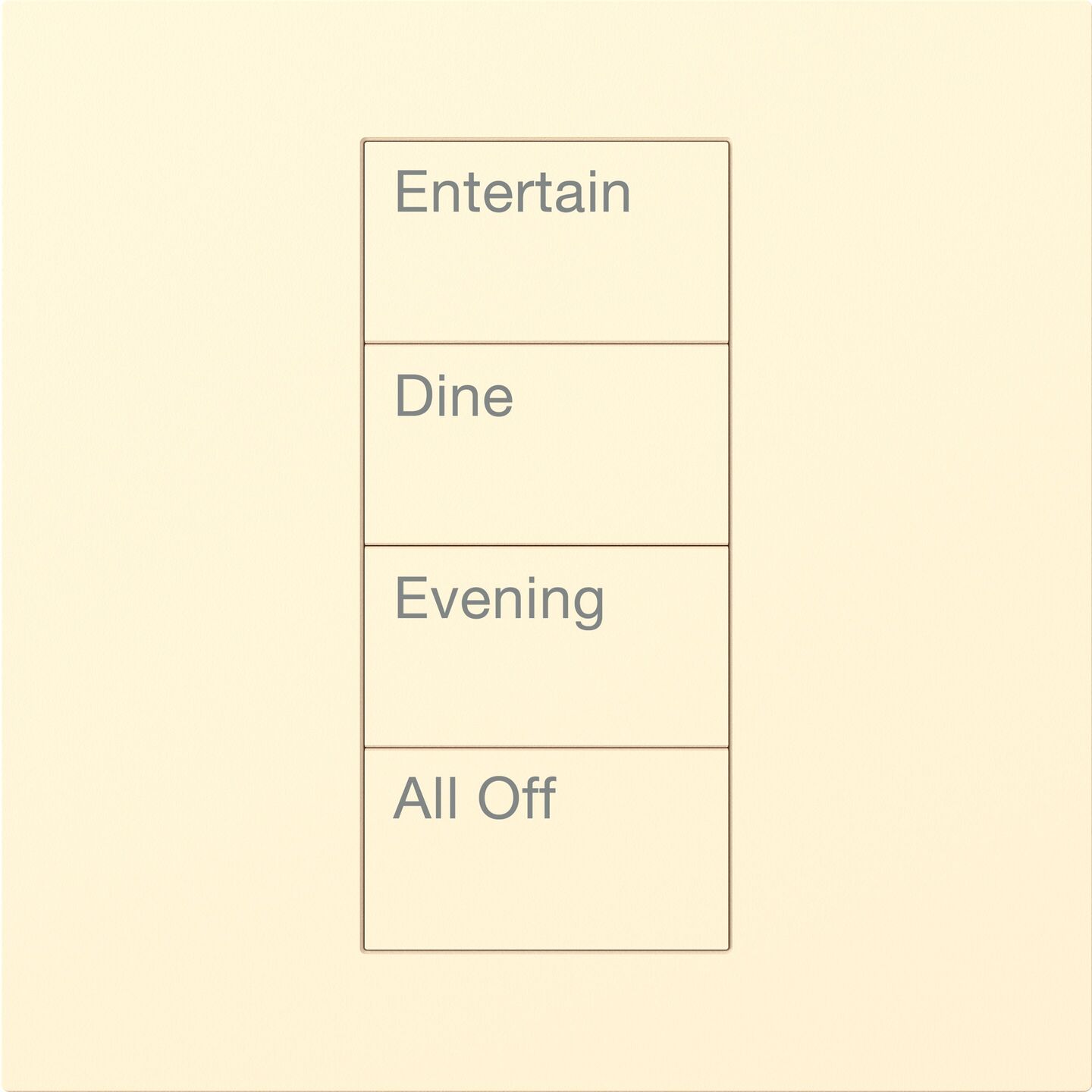 HomeWorks Palladiom Square Keypad - HQWT-S-P4W-BE