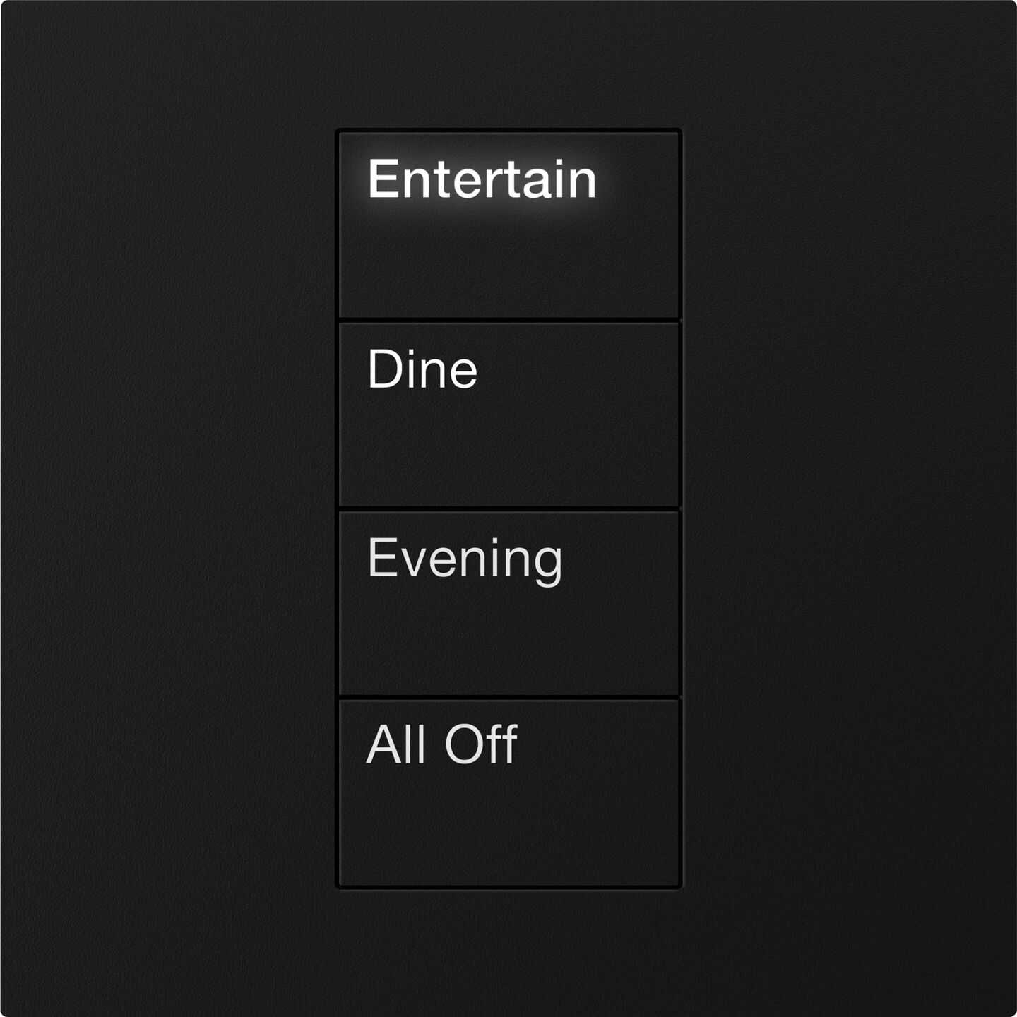 HomeWorks Palladiom Square Keypad - HQWT-S-P4W-BL