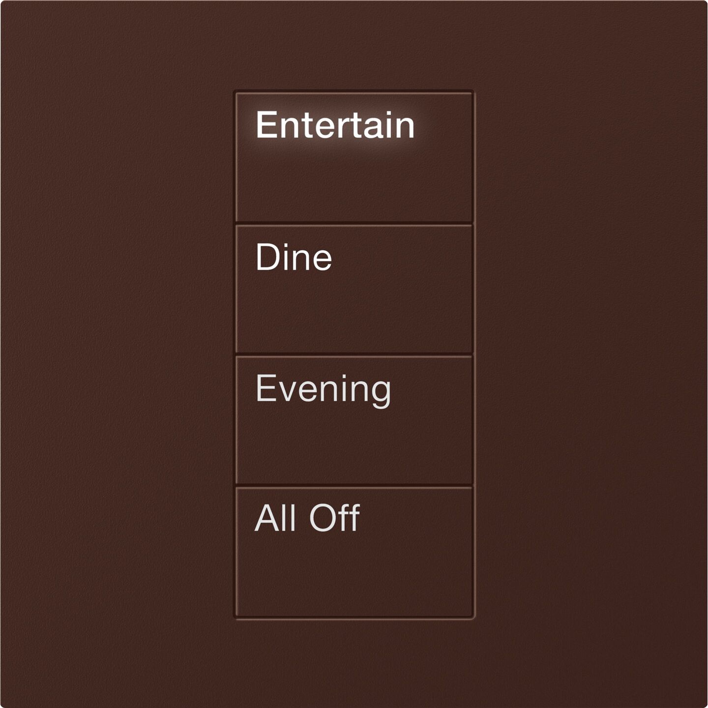 HomeWorks Palladiom Square Keypad - HQWT-S-P4W-BR