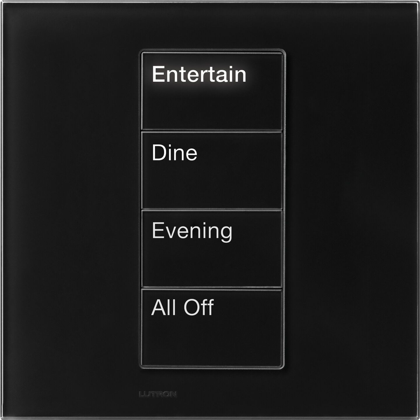 HomeWorks Palladiom Square Keypad - HQWT-S-P4W-CBL