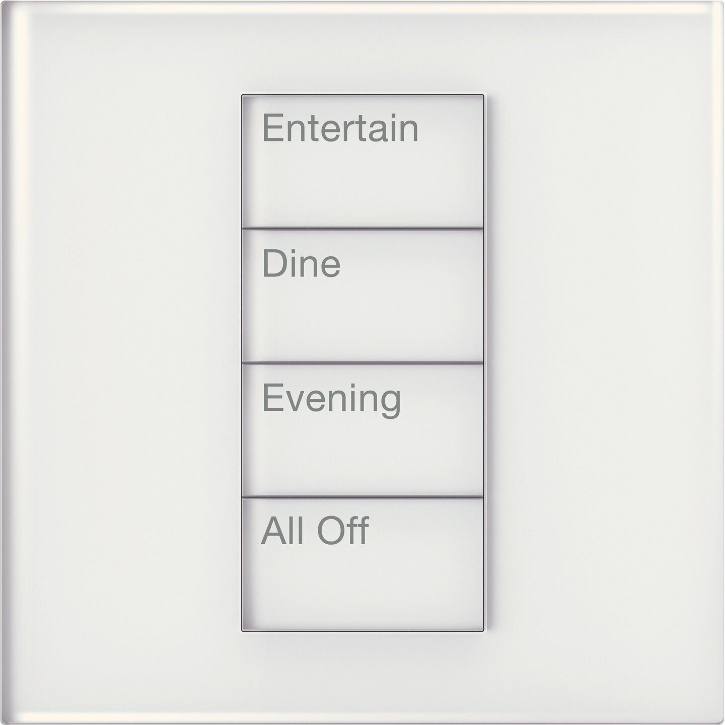 HomeWorks Palladiom Square Keypad - HQWT-S-P4W-CWH