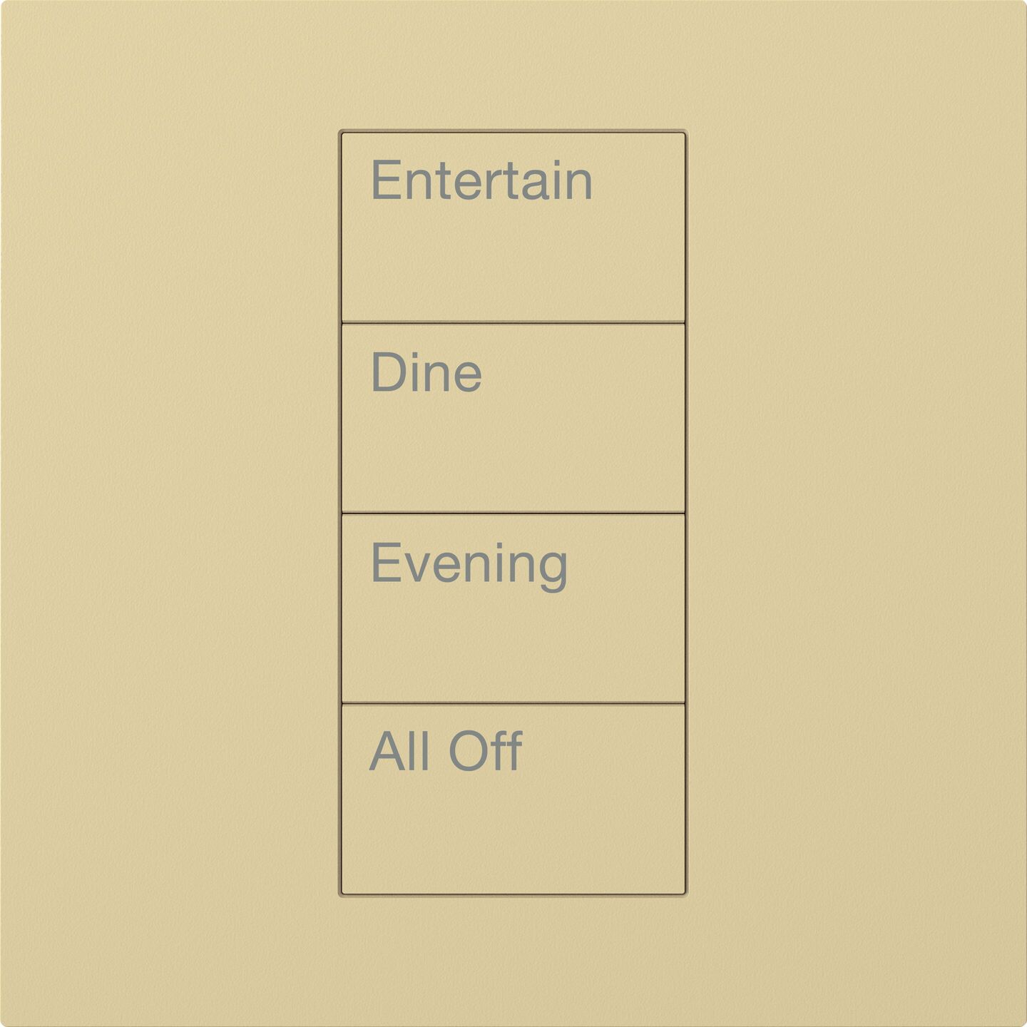HomeWorks Palladiom Square Keypad - HQWT-S-P4W-IV