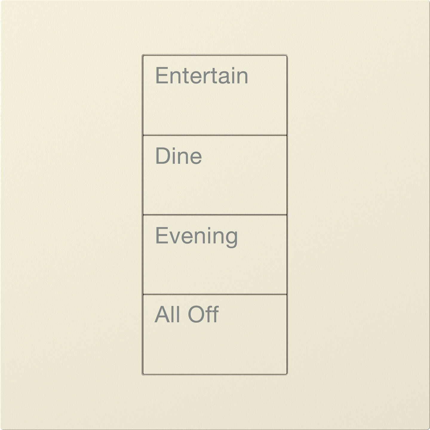 HomeWorks Palladiom Square Keypad - HQWT-S-P4W-LA