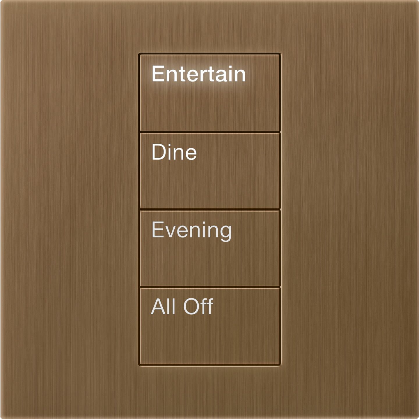 HomeWorks Palladiom Square Keypad - HQWT-S-P4W-QB