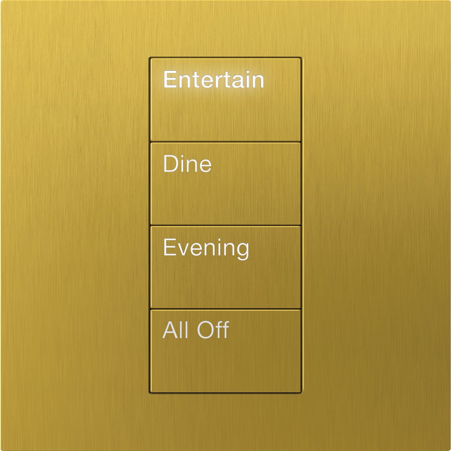 HomeWorks Palladiom Square Keypad - HQWT-S-P4W-SB