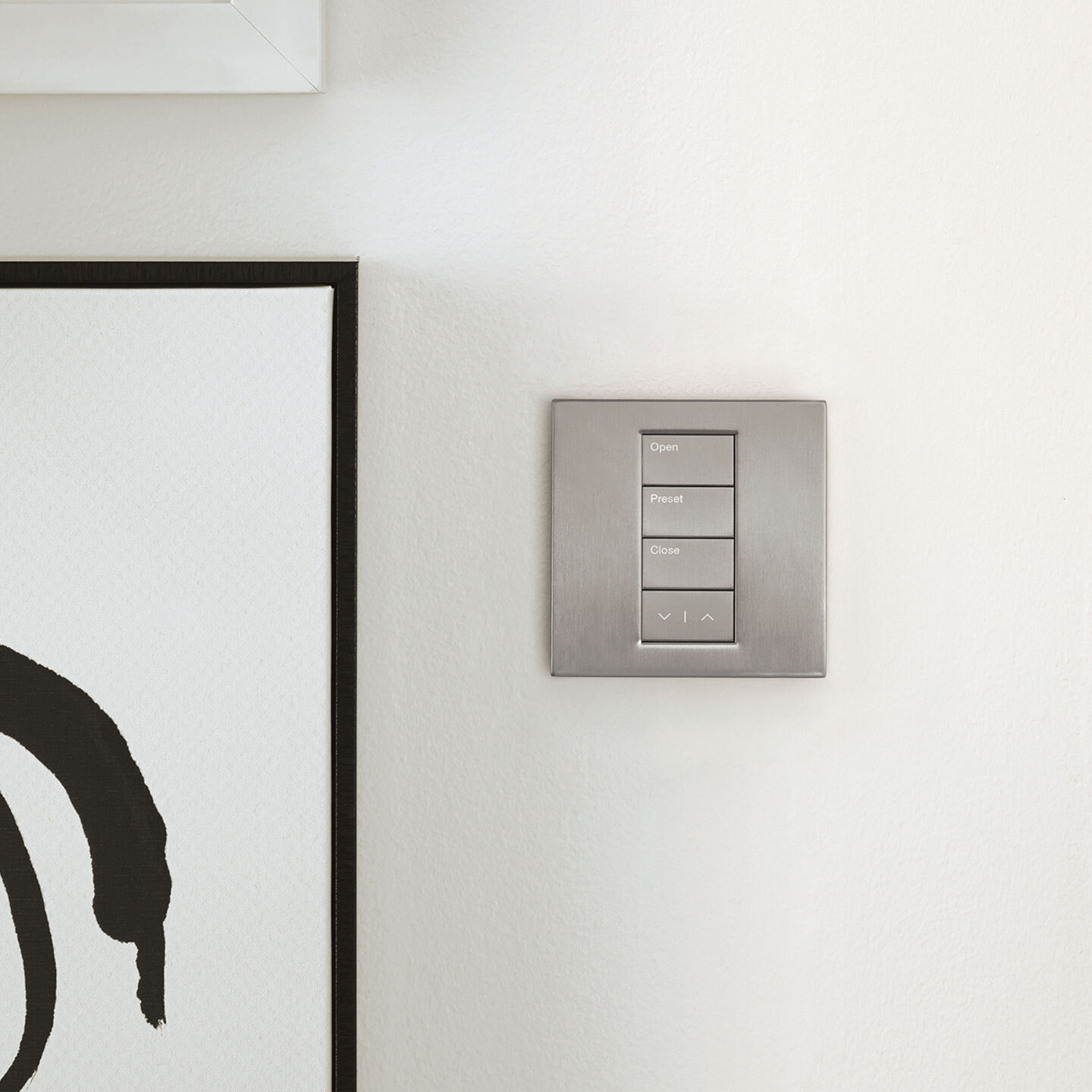 HomeWorks Palladiom Square Keypad - HQWT-S-P4W-SN