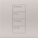 HomeWorks Palladiom Square Keypad - HQWT-S-P4W-BC