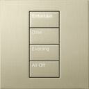 HomeWorks Palladiom Square Keypad - HQWT-S-P4W-CP