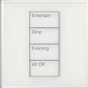 HomeWorks Palladiom Square Keypad - HQWT-S-P4W-CWH