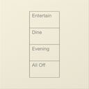 HomeWorks Palladiom Square Keypad - HQWT-S-P4W-LA