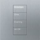 HomeWorks Palladiom Square Keypad - HQWT-S-P4W-SC