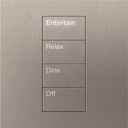 HomeWorks Palladiom Square Keypad - HQWT-S-P4W-SN