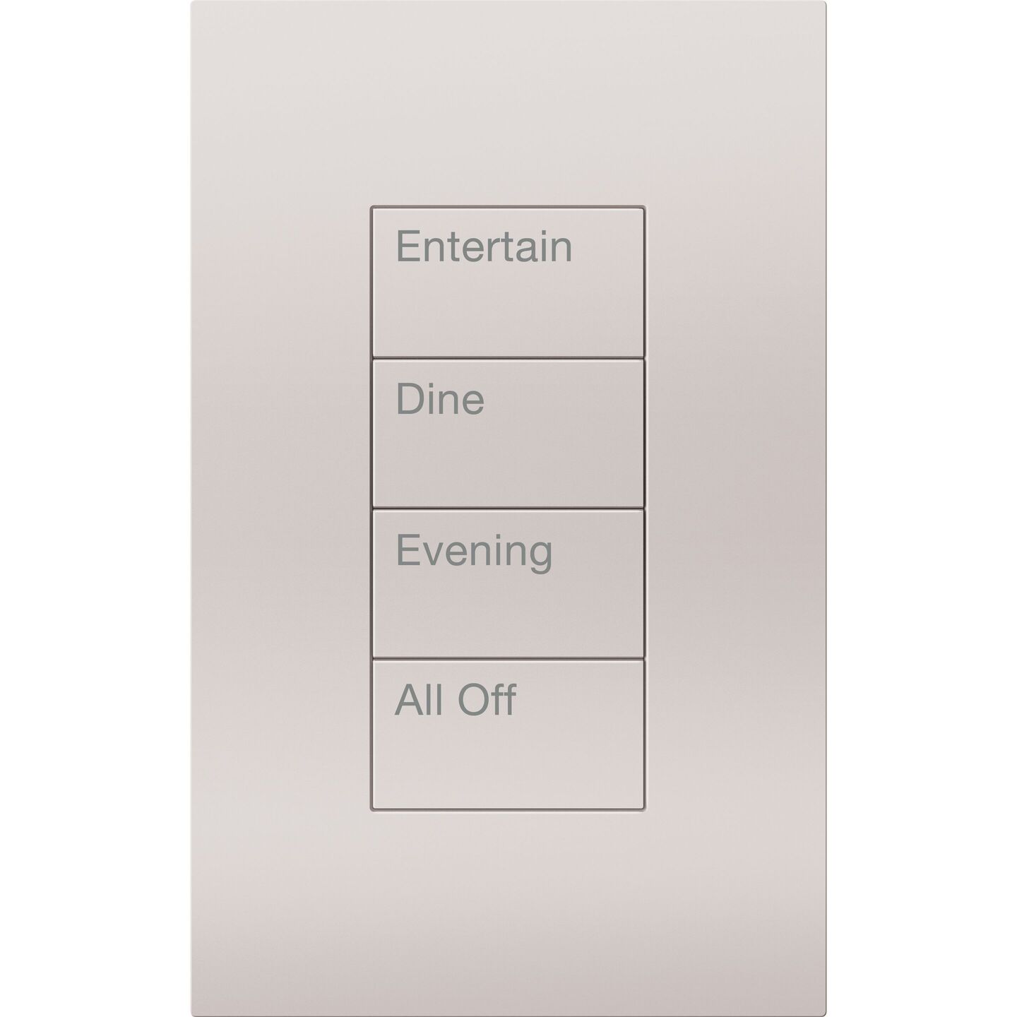 HomeWorks Palladiom Rectangle Keypad - HQWT-U-P4W-BC