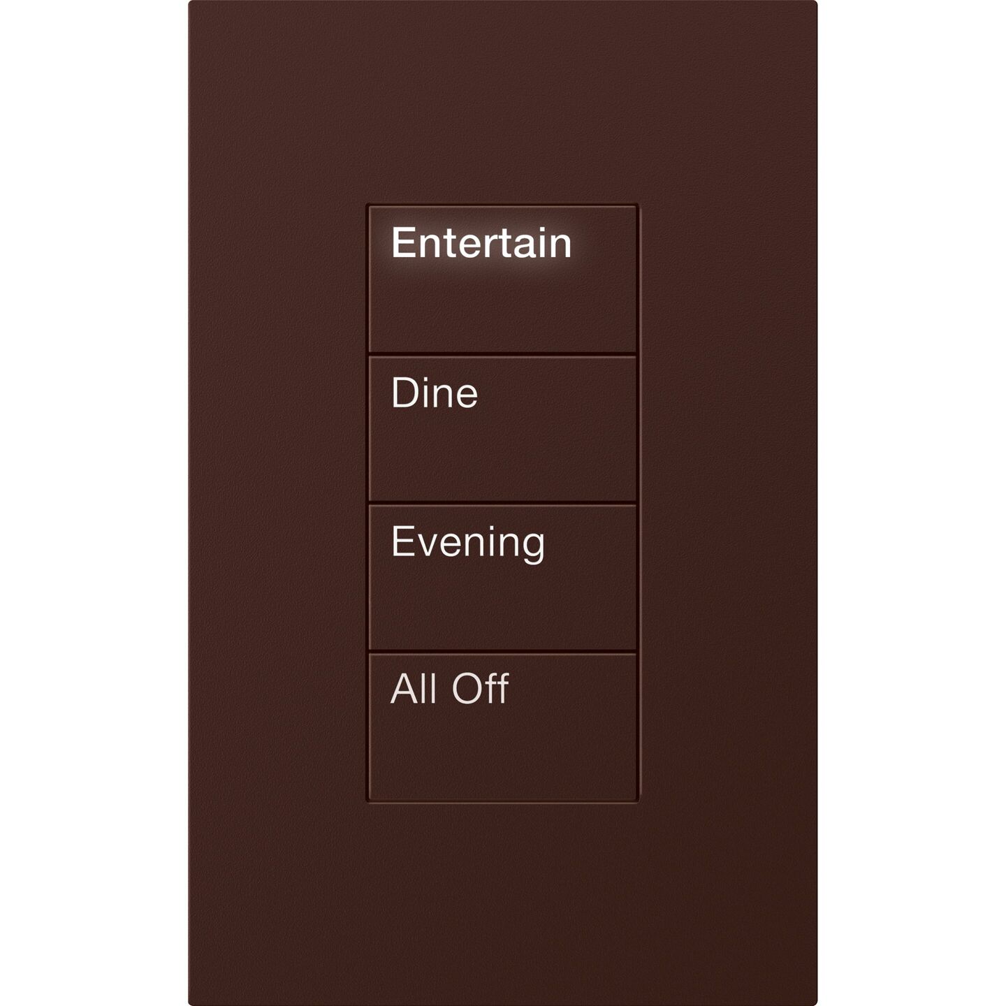 HomeWorks Palladiom Rectangle Keypad - HQWT-U-P4W-BR