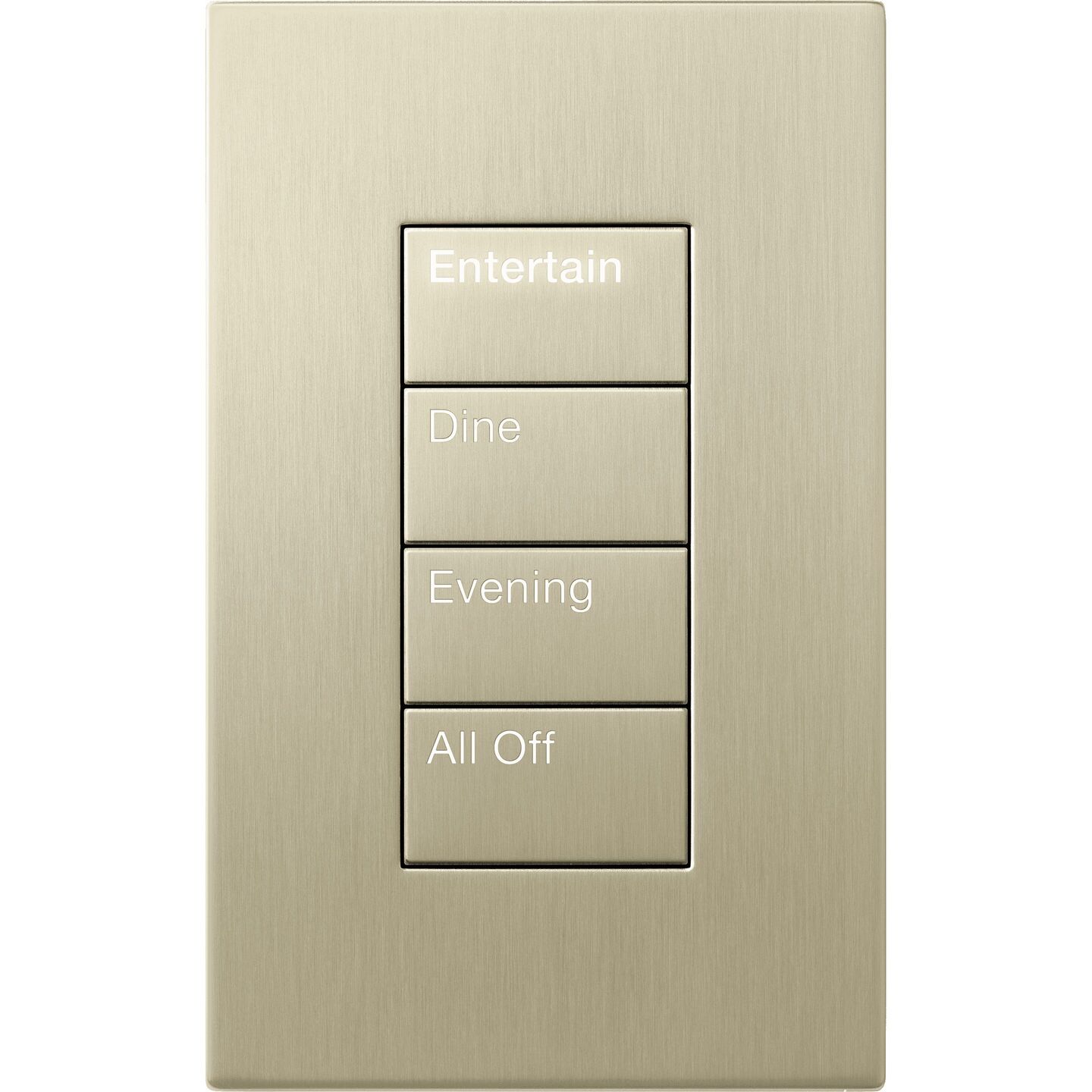 HomeWorks Palladiom Rectangle Keypad - HQWT-U-P4W-CP