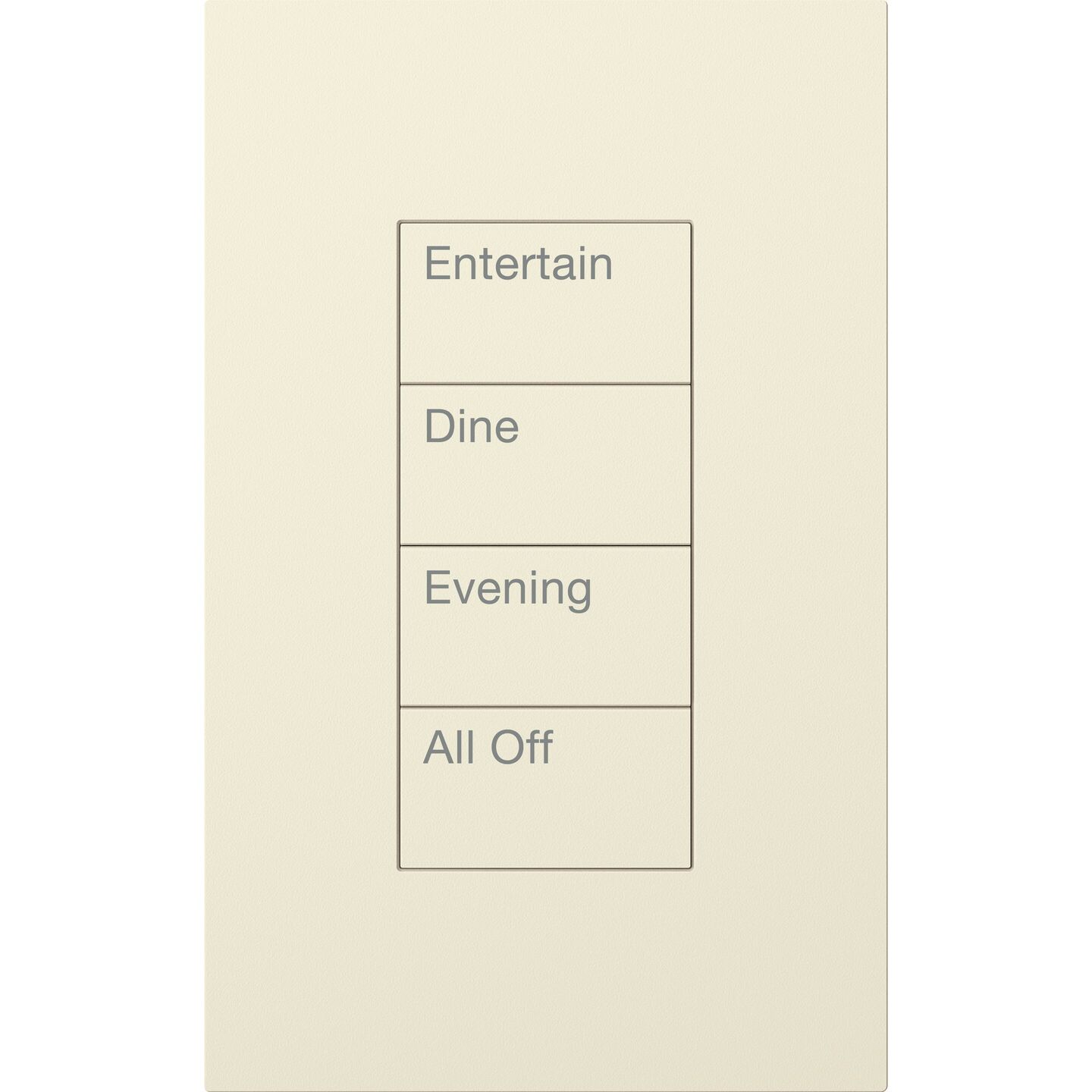 HomeWorks Palladiom Rectangle Keypad - HQWT-U-P4W-LA