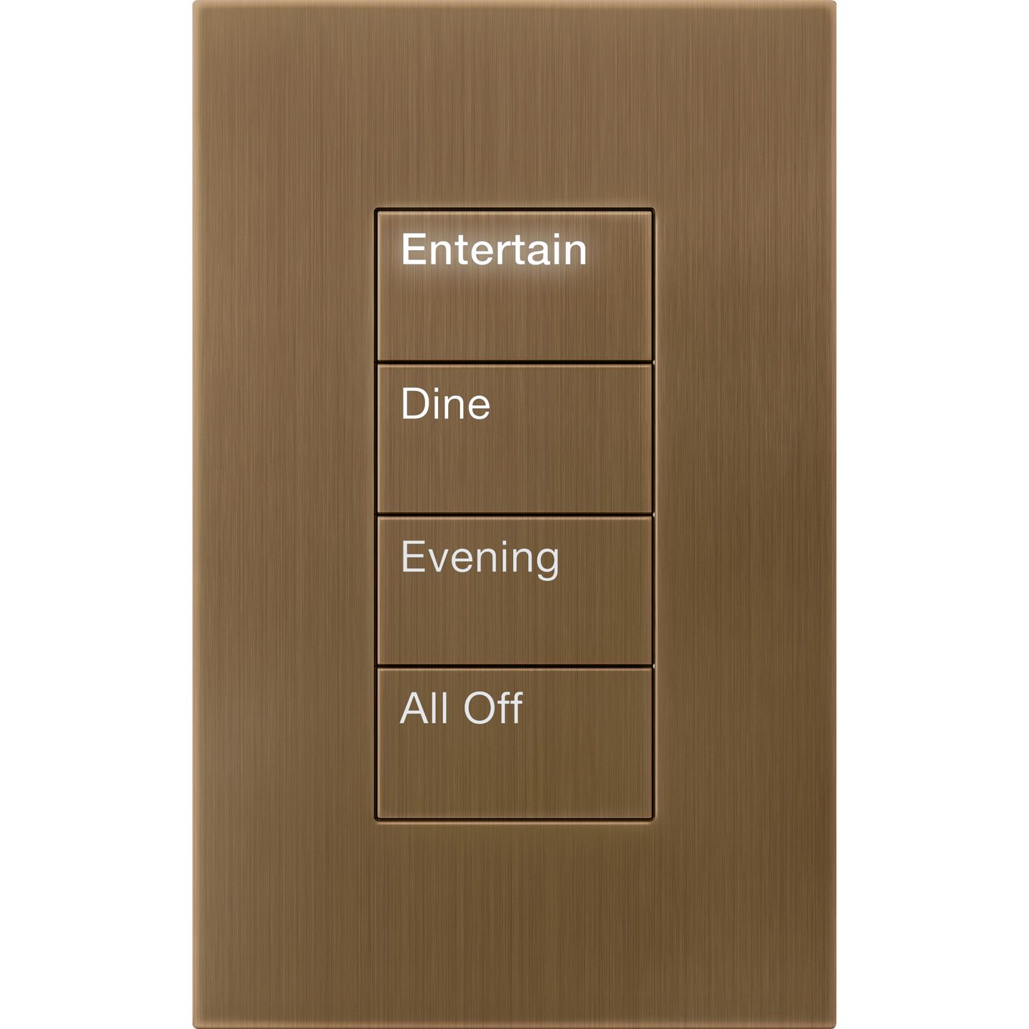 HomeWorks Palladiom Rectangle Keypad - HQWT-U-P4W-QB