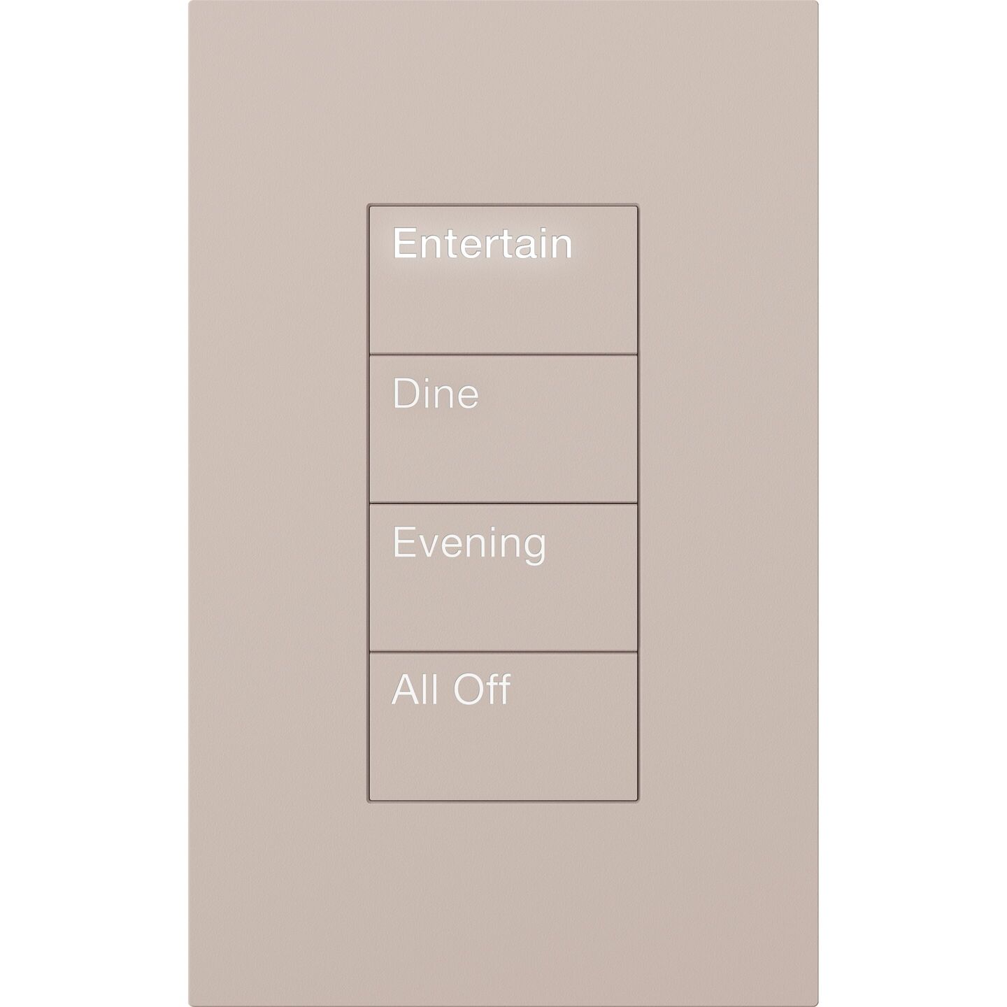 HomeWorks Palladiom Rectangle Keypad - HQWT-U-P4W-TP