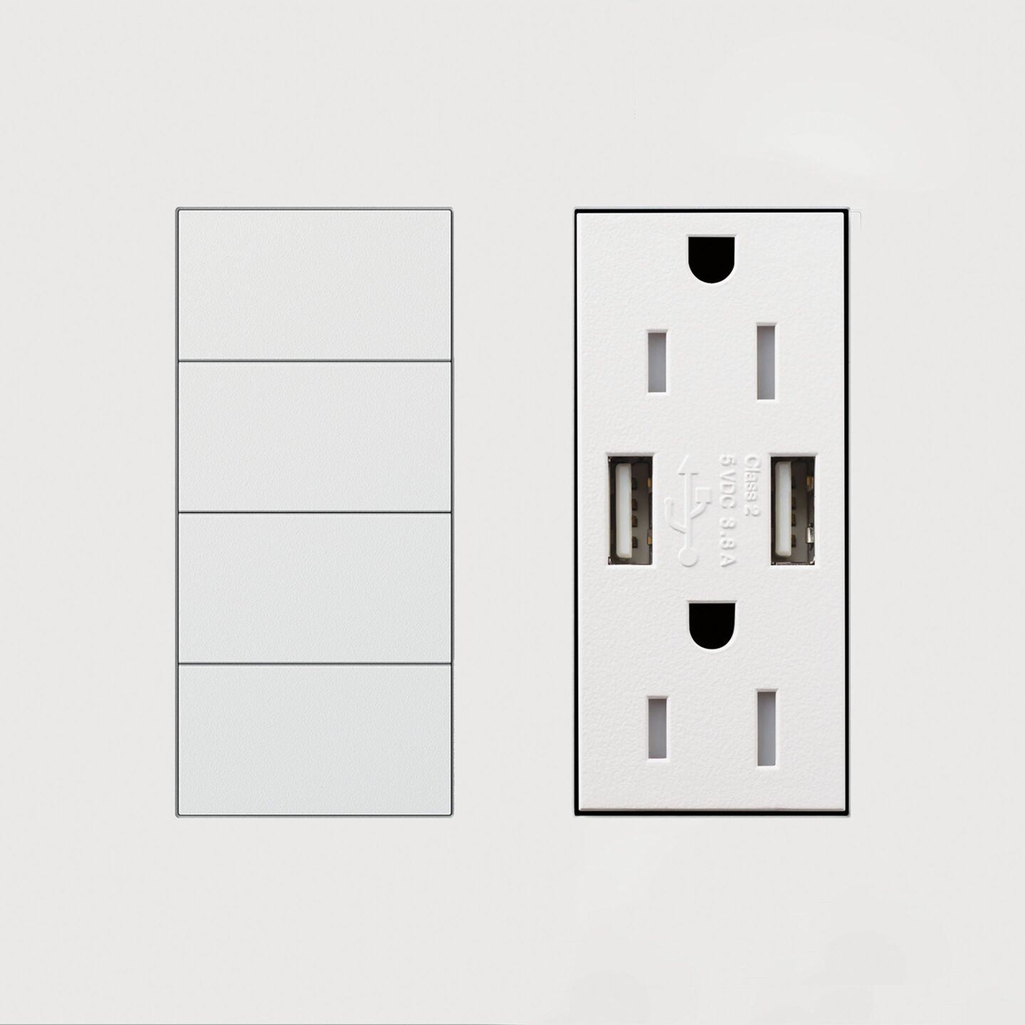 HomeWorks Palladiom Rectangle Keypad - HQWT-U-P4W-BL