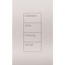 HomeWorks Palladiom Rectangle Keypad - HQWT-U-P4W-BC